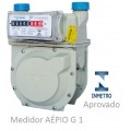 Medidor de Gás Aépio G1.0 c/ conexões de entrada 3/8 SAE ou 3/4 NPT